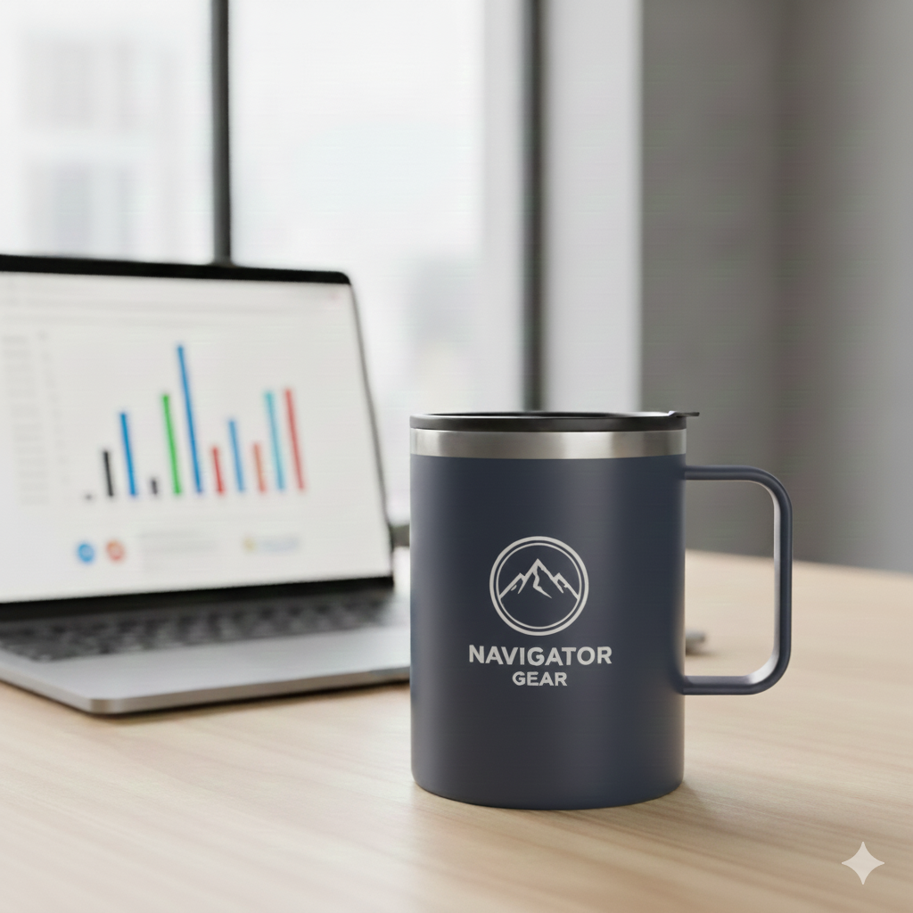 NAVIGATOR GEAR STEEL OFFICE MUG